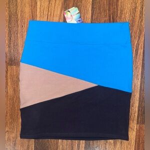 NWT Cotton On Colorblock Mini Skirt size M